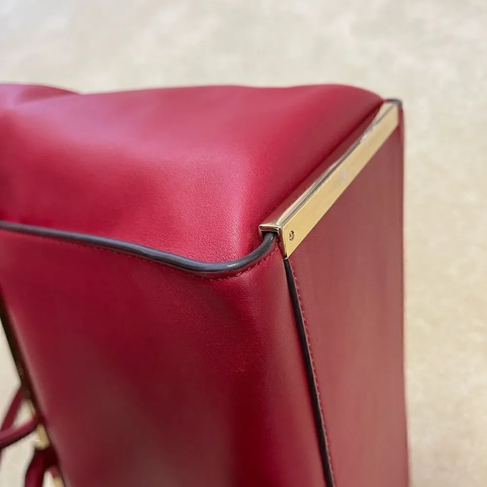 🌟85% OFF🌟Michael  Kors Red  Leather Tote